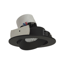 Nora NPR-4RCCDXBB - 4" Pearl LED Round Adjustable Cone Retrofit, 800lm / 12W, Comfort Dim, Black Reflector / Black