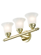 Livex Lighting 1063-02 - 3 Light Polished Brass Bath Light