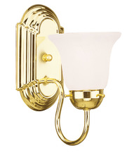 Livex Lighting 1071-02 - 1 Light Polished Brass Bath Light
