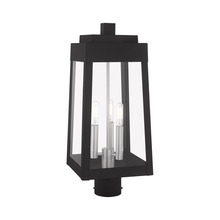 Livex Lighting 20856-04 - 3 Lt Black Outdoor Post Top Lantern