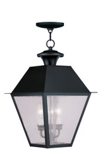Livex Lighting 2170-04 - 3 Light Black Outdoor Chain Lantern