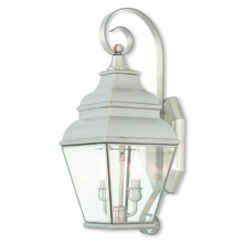 Livex Lighting 2591-91 - 2 Light BN Outdoor Wall Lantern