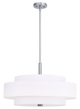 Livex Lighting 50875-91 - 5 Light Brushed Nickel Pendant