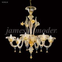 James R Moder 96376GL2E - Murano Collection 6 Light Chandelier
