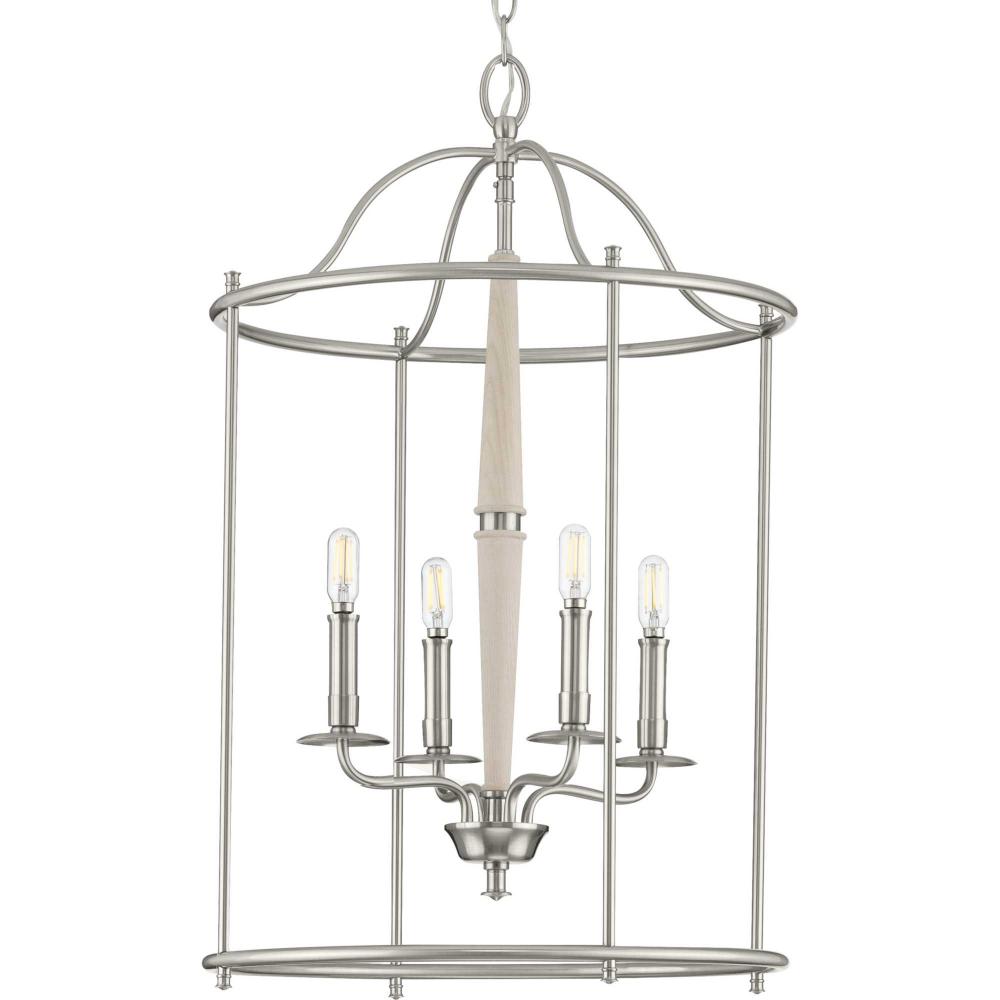 Durrell Collection Four-Light Brushed Nickel Medium Foyer
