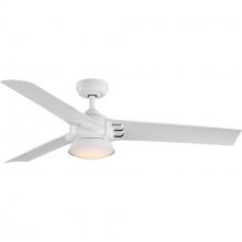 Progress P250062-028-30 - Edwidge Collection 3-Blade White 52-Inch DC Motor LED Contemporary Ceiling Fan