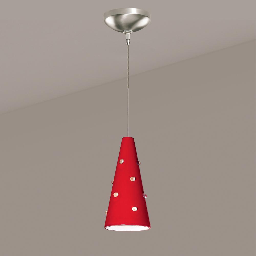 Wizard Low Voltage Mini Pendant Matador Red (12V Dimmable MR16 LED (Bulb included))