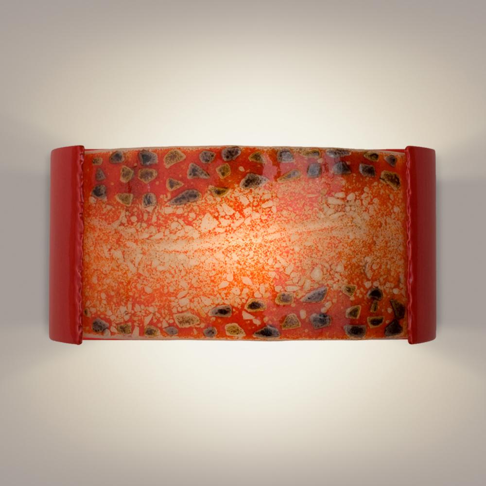 Ebb and Flow Wall Sconce Matador Red and Multi Fire