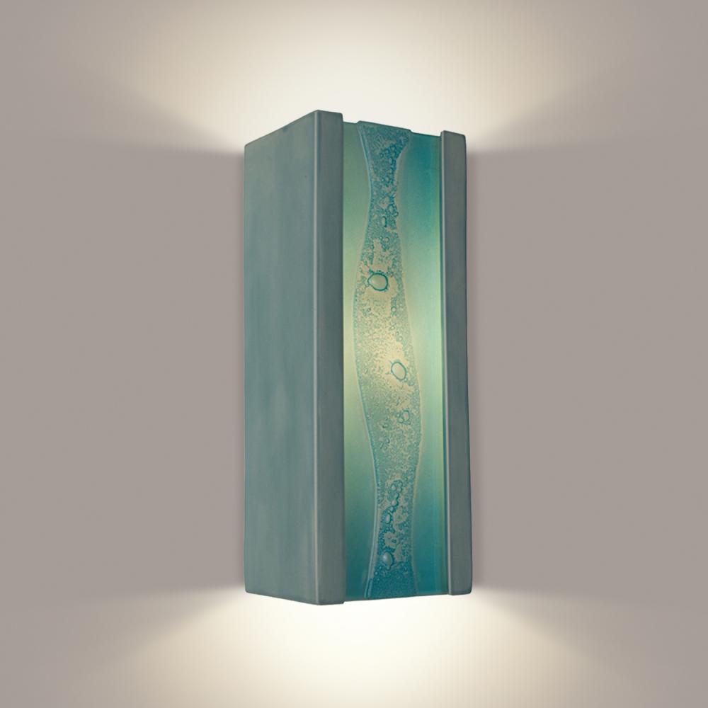 Teal shop wall sconces