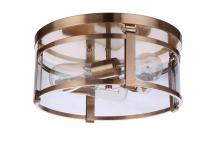 Craftmade 55383-SB - Elliot 3 Light Flushmount in Satin Brass