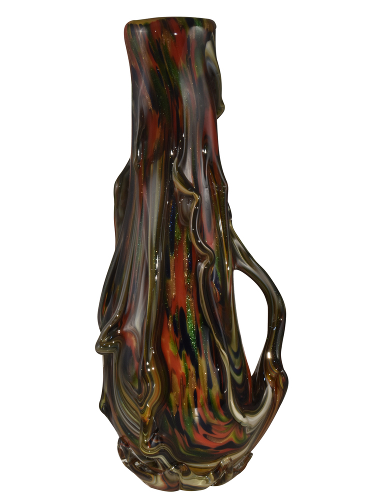 Rainier Lava Handcrafted Art Glass Sculpture