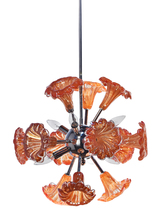 Dale Tiffany AH18013 - Yuri Orange 6-Light Art Glass Hanging Fixture