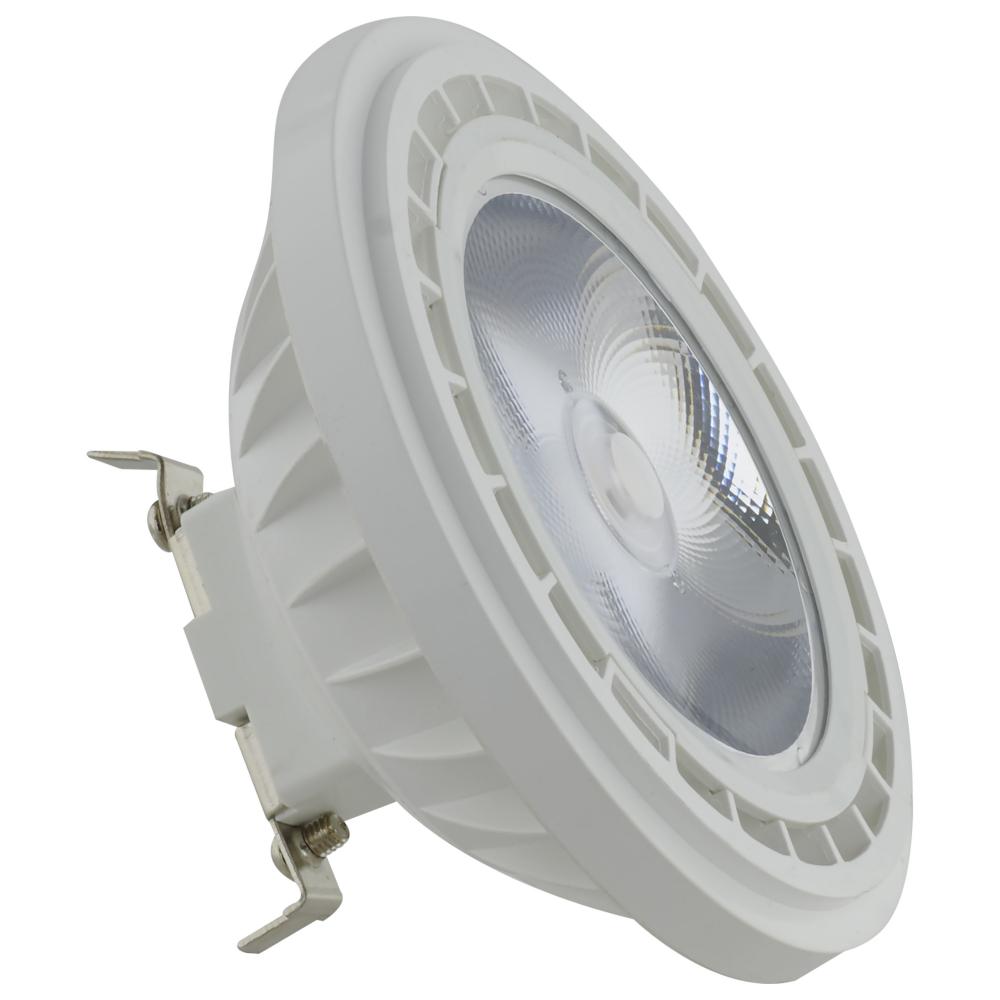 7 Watt; AR111; COB LED; 600 Lumens; G53 Base; 80 CRI; 3000K; 12 Volt; 36 Degree; Floodlight Bulb
