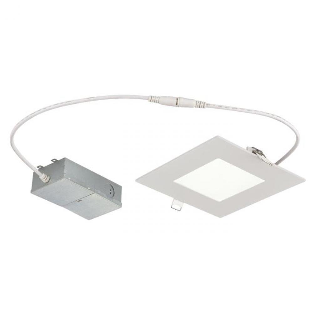 12W Slim Square Recessed LED Downlight 6" Dimmable 5000K, 120 Volt, Box