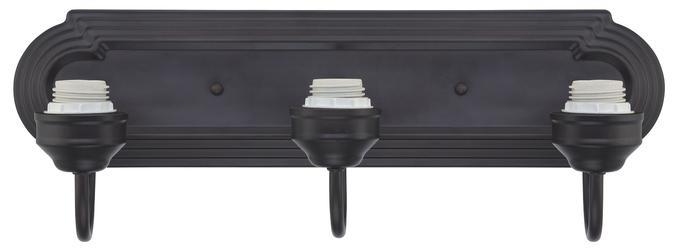 3 Light Wall Fixture Oil Rubbed Bronze Finish