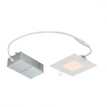 Westinghouse 5186000 - 10W Slim Square Recessed LED Downlight 4" Dimmable 2700K, 120 Volt, Box