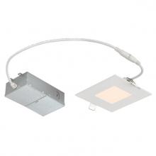 Westinghouse 5187000 - 10W Slim Square Recessed LED Downlight 4" Dimmable 3000K, 120 Volt, Box