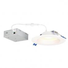 Westinghouse 5238000 - 15W Deep Baffle Recessed LED Downlight with Color Temperature Selection 5-6 in. Dimmable 2700K,