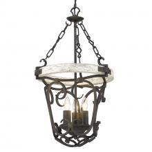 Golden 1821-3P ABI-CDW - Madera 3-Light Pendant in Antique Black Iron