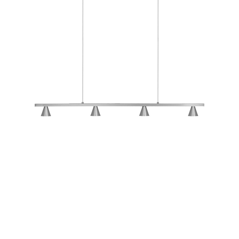 Dune 37-in Brushed Nickel LED Linear Pendant
