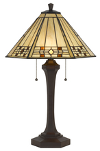 CAL Lighting BO-2676TB - 60W X 2 Tiffany Table Lamp