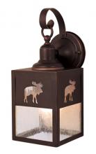 Vaxcel International OW24963BBZ - Yellowstone 5.25-in Moose Outdoor Wall Light Burnished Bronze