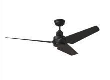 Visual Comfort & Co. Fan Collection 3RULSM52MBKD - Ruhlmann Smart 52" Dimmable Indoor/Outdoor Integrated LED Midnight Black Ceiling Fan with Remote