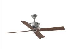 Visual Comfort & Co. Fan Collection 4SBWR56PN - Subway 56" Indoor/Outdoor Polished Nickel Ceiling Fan with Handheld Remote Control and Reversibl