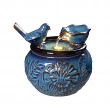 Kenroy Home 51130BLU - Flora Tabletop Fountain