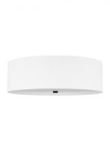 Visual Comfort & Co. Modern Collection 700FMPUL20WW-LED930 - Modern Pullman dimmable LED Large Ceiling Flush Mount Light in a Matte White finish