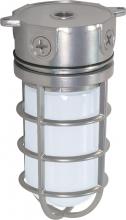 Nuvo SF76/624 - 1 Light - 11" Vapor Proof - Surface Mount with Frosted Glass - Metallic Silver Finish
