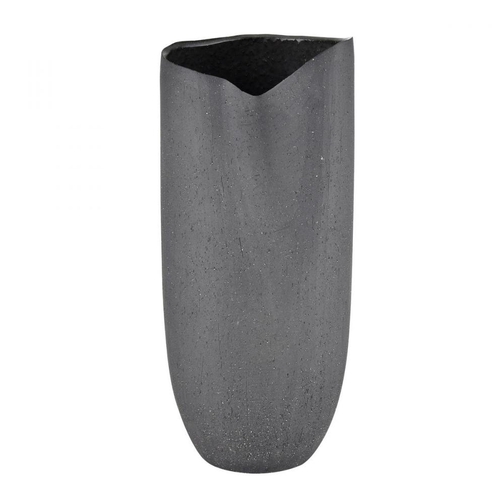 Ferraro Vase - Folded Black (2 pack)