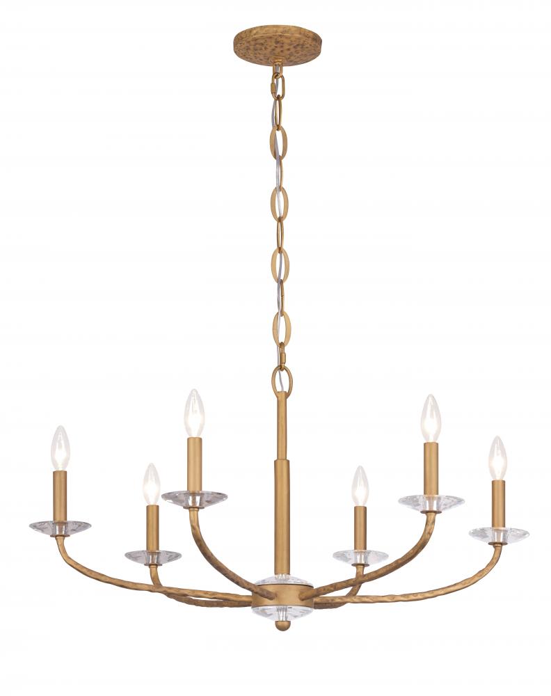 ATELLA - 6 LIGHTS CHANDELIER