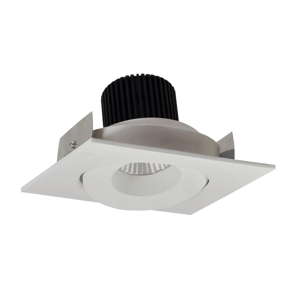 4" Iolite LED Square Adjustable Gimbal, 1000lm / 14W, 3500K, White Finish