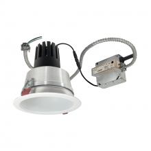Nora NCR3-61L435FP01MPW - 6" Sapphire III Retrofit, Matte Powder White Reflector/Matte Powder White Flange, 120V; Phase