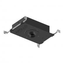 Nora NHAPIC-3R20L34055DP - 3" Apollo Round IC Air-Tight New Construction Housing w/ 1.625" to 2" Ceiling Collar,