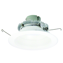 Nora NLCBC2-65227MPW/A - 6" Cobalt Click Round Retrofit Baffle, 750lm / 10W, 2700K, Matte Powder White Baffle / Matte