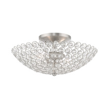 Livex Lighting 40443-91 - 2 Lt Brushed Nickel Ceiling Mount