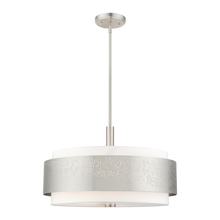 Livex Lighting 46255-91 - 5 Lt Brushed Nickel Chandelier