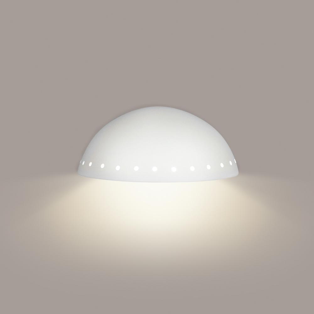 Cyprus Downlight Wall Sconce: Zinc White Marble