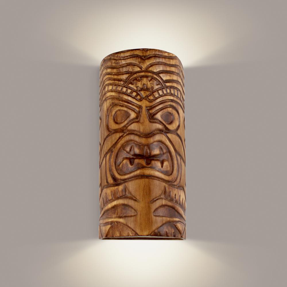 Tiki Wall Sconce Amber Palm