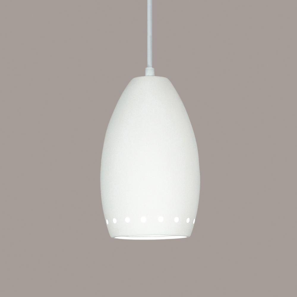 Grenada Pendant: Straw (Black Cord & Canopy)