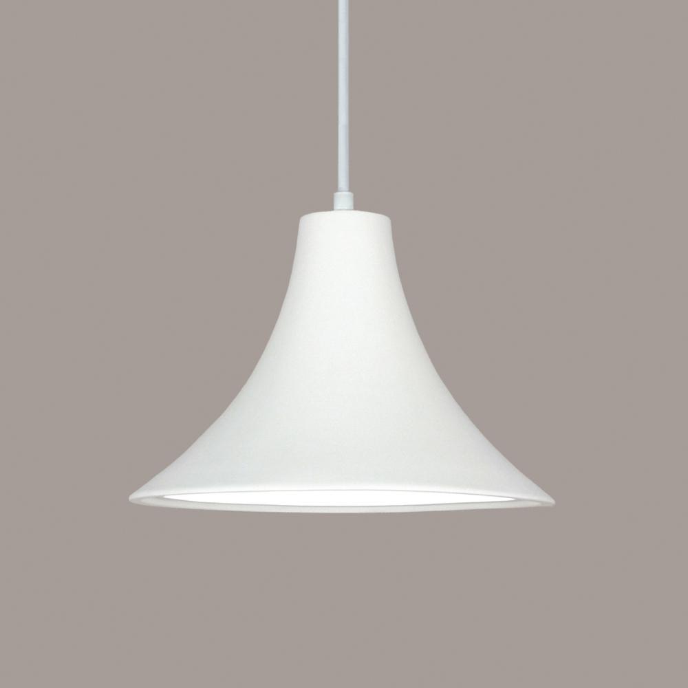 Madera Pendant: Matador Red (White Cord & Canopy)
