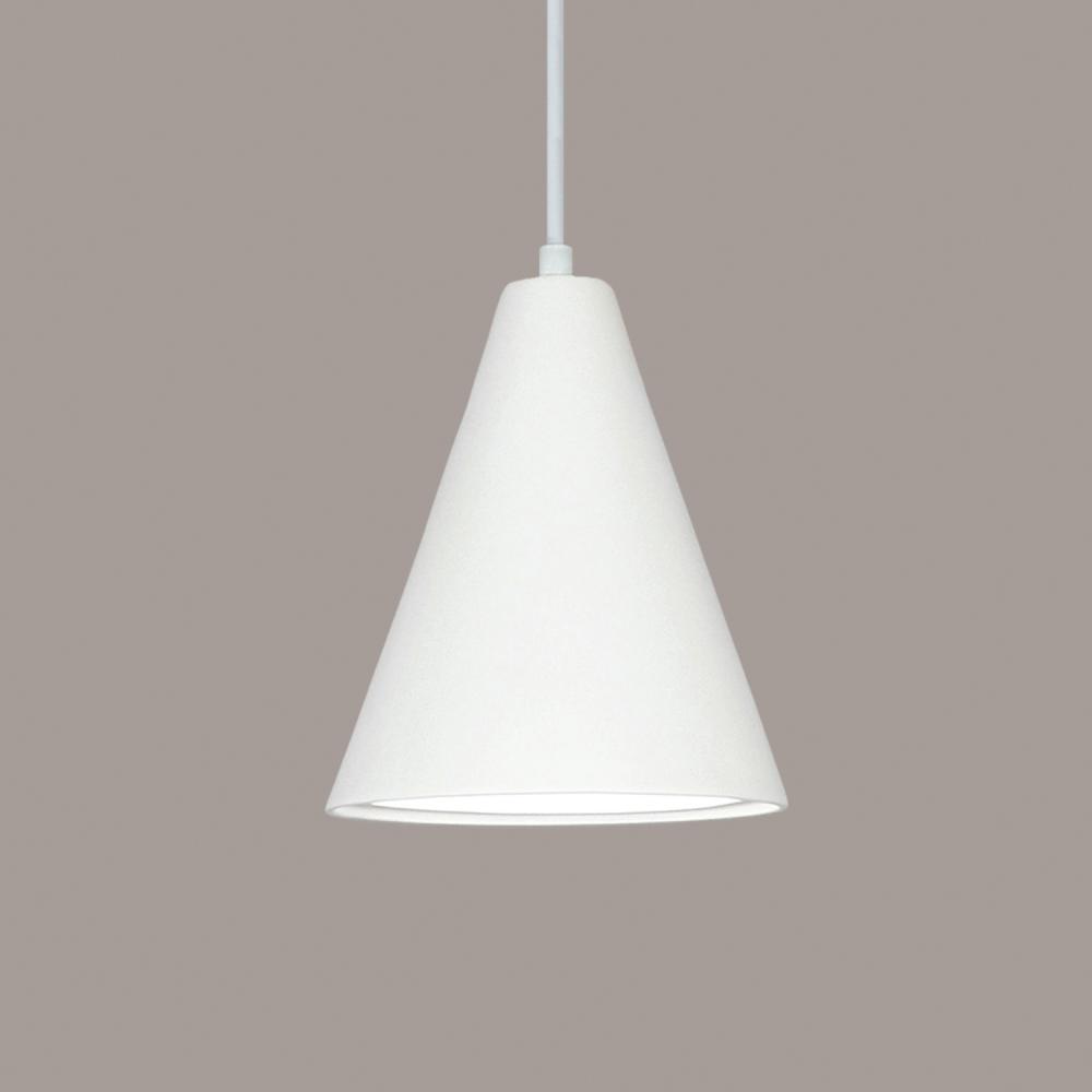 Gotlandia Pendant: Corroded Copper (White Cord & Canopy)