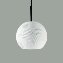 A-19 MP01-A1-BCC - Twine Mini Pendant: Clay (Black Cord & Canopy)