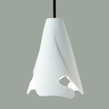 A-19 MP10-A15-BCC - Flora Mini Pendant: Fleet Blue (Black Cord & Canopy)