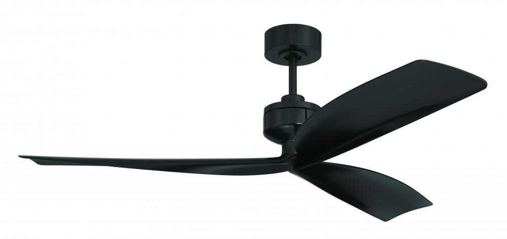 52" Ceiling Fan w/Blades & No Light Kit, Damp Rated