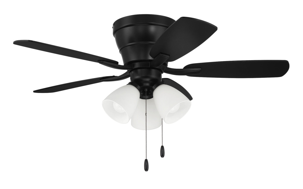 42" Hugger Ceiling Fan w/ 5 Blades,  3 Light Kit
