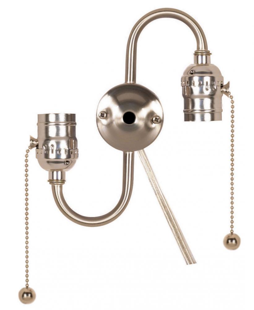 Sigely Pull Chain Light Fixture 360 Degree Adjustable and 180 Degree  Bendable E26 E27 Pull Chain Light Socket Adapter Converter Splitter -  Amazon.com