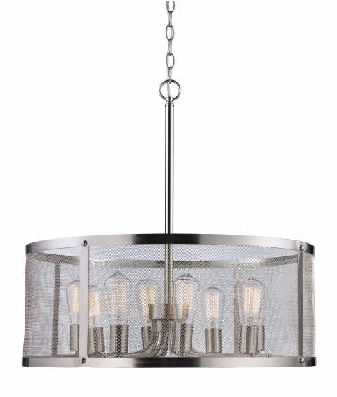 8LT PENDANT-DRUM MESH-EDISON (